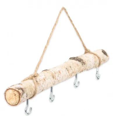 Produktbild von Birkenzweig ca. 30cm mit 4 Haken und Kordel