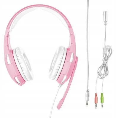 Produktbild von Trust Gxt 310P Pinke Gaming-Headset mit Mikrofon für Gamer, 3,5-Klinke