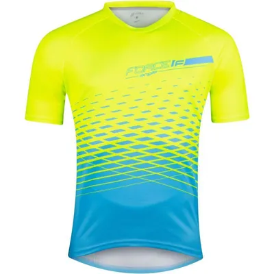 Produktbild von Force Angle MTB-Trikot Herren kurz fluo-blau größe S 9001521-S