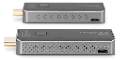 Produktbild von Digitus Wireless HDMI Extender Set, 50 m, 1080p/60Hz, 1920 x 1080 Pixel, AV-Sender & -Empfänger, 50 m, Kabellos, Schwarz, HDCP