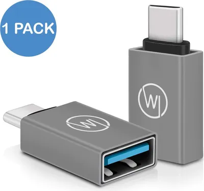 Produktbild von Wicked Chili USB C 3.2 Gen1 SuperSpeed Adapter USB C auf USB A (Premium Alu-Adapter) kompatibel mit Xiaomi Redmi, Samsung Galaxy S21 Ultra, A32, M42, Huawei P40 Pro, Mate 40 Pro und Typ C Smartphones
