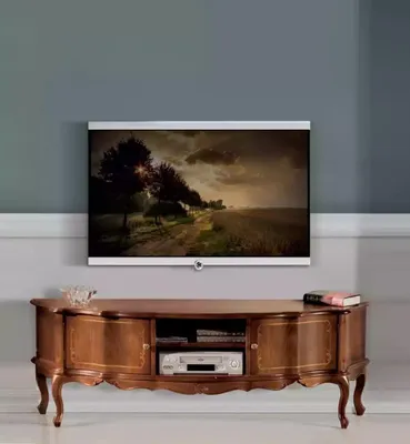 Obrázok produktu pre Hnedá klasická TV polica luxusný stojan lowboard nábytok do obývačky