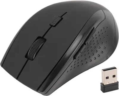 Obrázok produktu pre Bezdrôtová myš, 2,4 GHz bezdrôtová optická počítačová myš s USB prijímačom, prenosná pre notebooky, stolné počítače, laptopy s technológiou 2,4 GHz