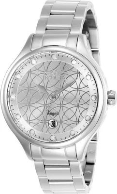 Productafbeelding van Invicta Angel 27437 - Dameshorloge - Quartz uurwerk - Roestvrij staal met zilverkleurige wijzerplaat - 38 mm