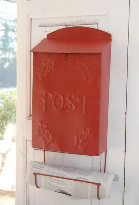 Produktbild von Briefkasten EPPO rot, Postkasten im charmantem Landhaus Shabby
