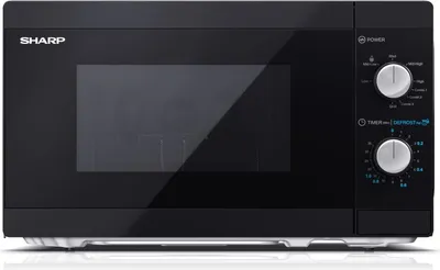 Produktbild von SHARP YC-MG01E-B Mikrowelle mit Grill, Mikrowelle: 800W, Grill: 1000W, 5 Leistungsstufen, schwarz