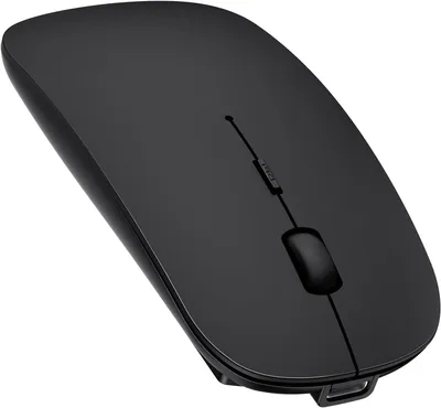 Image de Souris sans fil avec DPI réglable à 4800/3200/2400/1600/1200/800, souris sans fil USB 2,4 GHz, souris sans fil à 4 boutons, souris sans fil portable Bluetooth 5.0
