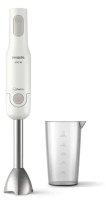 Produktbild von Philips ProMix Stabmixer der Serie 3000 inkl. Messbechern, 400 W, weiß (HR2534/00)