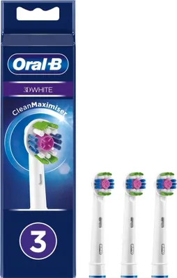 Zdjęcie produktu dla Oral-B 325123 3 Oral-B 3D White Clean Maximiser Zahnbürstenaufsätze
