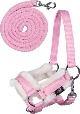 Immagine prodotto di HKM Set di cavezza per bambini Hobby Horsing toy cavezza rosa