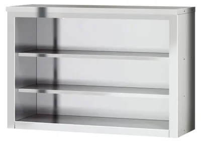 Produktbild von Wandschrank für die Küche, Küchenschrank mit Ablagen zur Wandmontage, Hängeschrank aus Edelstahl