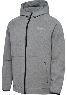 Zdjęcie produktu dla Hummel Hmltech Fleece Regular Zip Hoodie - szary melanż, rozmiar:L