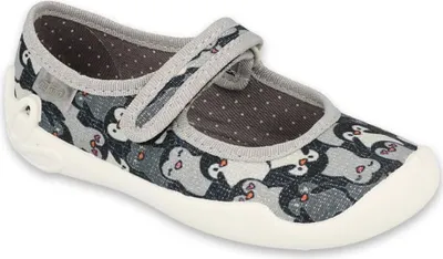 Produktbild von Mädchen Hausschuhe Befado Pinguine Schwarz 35