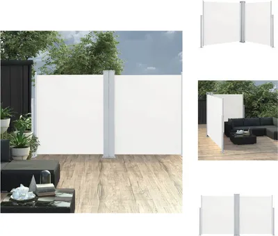 Produktbild von vidaXL Ausziehbare Seitenmarkise Creme 140 x 600 cm -  Sonnenschirme & Sonnenschutze