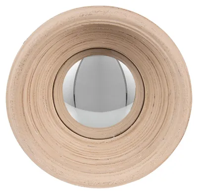 Produktbild von Clayre & Eef Spiegel Ø 24 cm Beige Kunststoff