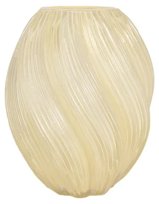 Productafbeelding van Clayre & Eef vaas, diameter 17 cm, hoogte 21 cm, geel glas