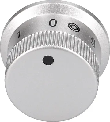 Produktbild von easyPART passend für 00429395 BOSCH Knebel Zweikreis Drehgriff Knopf Einstellknebel Griff Einstellknopf Reglerknopf 429395 Elektrokochfeld Kochfeld Herd HE301 HE400 HE130