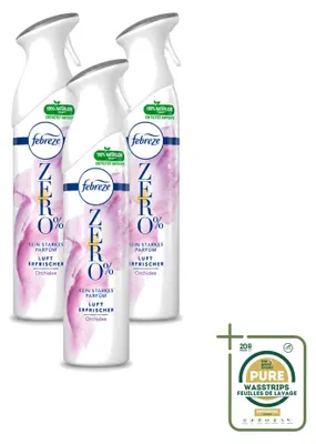 Produktbild von 3 x Febreze Zero % Lufterfrischer Spray - Orchidee - 300 ml - Vorratspackung - 3 Stücke