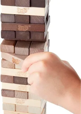 Obrázok produktu pre Hra Jenga s rustikálnymi drevenými blokmi pre rodinnú zábavu