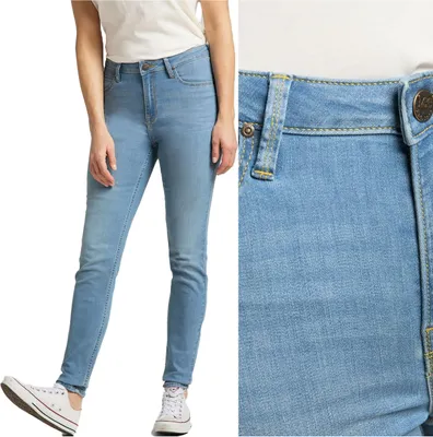 Obrázok produktu pre LEE, dámske džínsy, úzka strih, model SCARLETT HIGH, veľkosť W29 L31, modrá farba, materiál: džíns, štýl: baggy jeans, voľnej strih