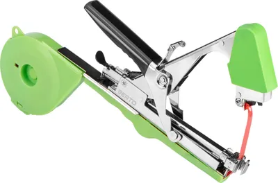 Obrázok produktu pre VERTO viazač rastlín, sada 25 m pásky + klipy, rozmery viazača: 31x6x33 cm, vyrobené z ocele A3 + ABS, hmotnosť 650 g