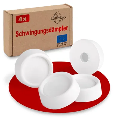 Trillingsdempers Set 4er-Pack Ø 4,5 cm weiß Antitrilmat