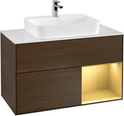 Produktbild von Villeroy & Boch V&B Waschtischunterschrank FINION 1000x603x501 Abdpl wh Reg go ma/Wln Ve