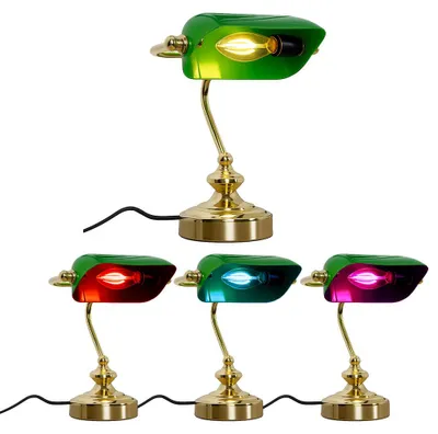 Produktbild von RGB LED Tischleuchte, Bankerlampe, App-Steuerung, H 24 cm