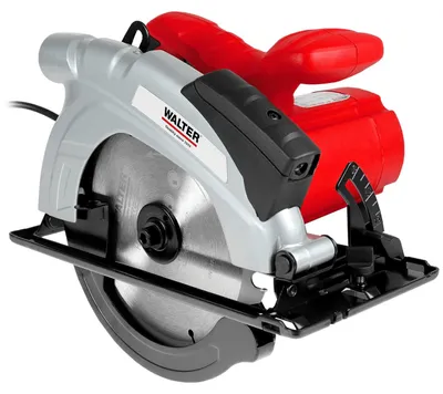 Produktbild von WALTER Handkreissäge 1200 W mit Laserführung, 185 mm Sägeblatt, Tiefen- und Parallelanschlag, Gehrungsschnitte bis 45°,inkl. Staubabsaugungsanschluss | Handkreissäge für Holz und Kunststoff
