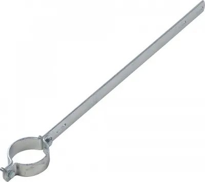 Produktbild von Ausleger-Rohrschelle ER 350, für Pfosten Ø 76mm, Stahl, Lochabstand 500mm, 69...