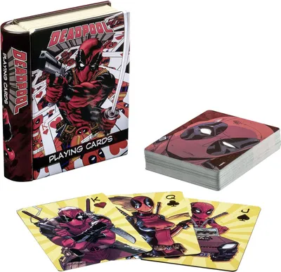 Zdjęcie produktu dla Paladone – Żetony kart Marvel Deadpool – Oficjalny produkt premium do gier