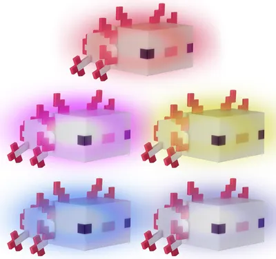 Immagine prodotto di MINECRAFT - LED Axolotl, luce decorativa, luce notturna, lampada da tavolo, luci decorative in design Minecraft
