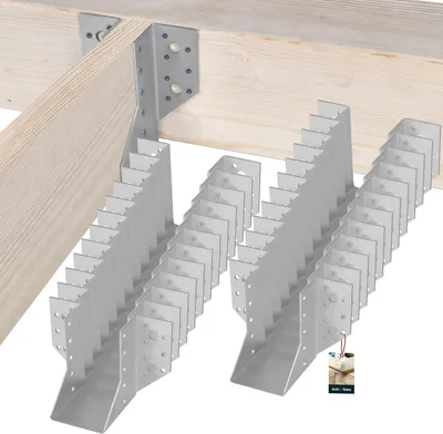 Immagine prodotto di KOTARBAU® Set di 25 ganci per travi 60 x 100 mm Ganci per travi in acciaio zincato Ganci per travi Connettori per travi pesanti Connettori per travi in legno Travi in legno