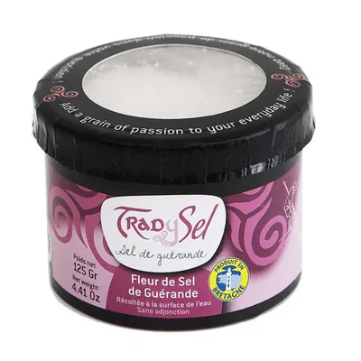 Produktbild von TRAD Y SEL Fleur de Sel aus Guérande - Feines Meersalz, 125 Gramm