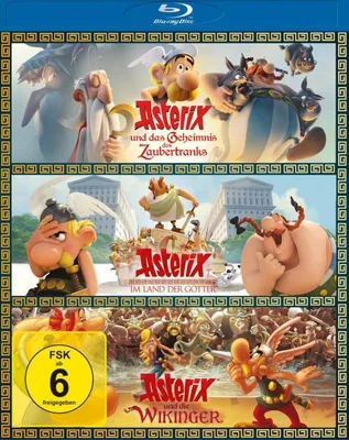 Produktbild von Asterix und das Geheimnis des Zaubertranks & Asterix im Land der Götter & Asterix und die Wikinger