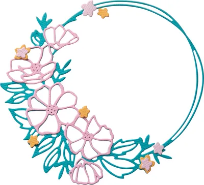 Produktbild von Sizzix Thinlits Stanzschablone "Floral Round"