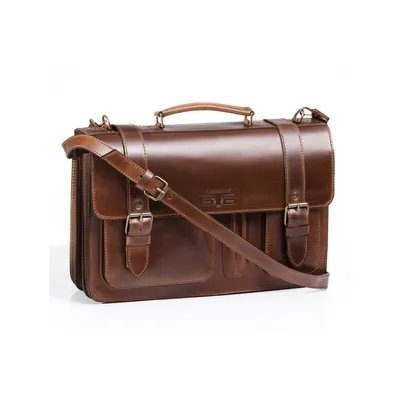 Produktbild von Mika Aktentasche Steward Leder braun ca. 43 x 29 x 17 cm 28056302