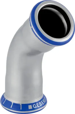 Obrázok produktu pre Geberit GE Mapress, nerezová oceľ, koleno 45°, d18 mm, 1 ks.