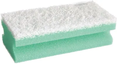 Produktbild von Reinigungsschwamm Color 15x7x4,5cm VE=10 Stück grün