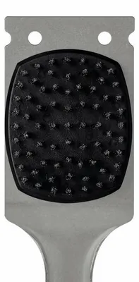 Image de Brosse de nettoyage pour barbecue Tramontina CHURRASCO BLACK, brosse pour grill, brosse de nettoyage, poils en acier inoxydable, 40 cm, 26594-100
