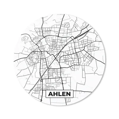 Produktbild von MuchoWow® Mauspad Mousepad Karte - Ahlen - Stadtplan 20x20 cm - Mousepads - Maus Mat - Pad - Mausunterlage - Schreibtischmatte