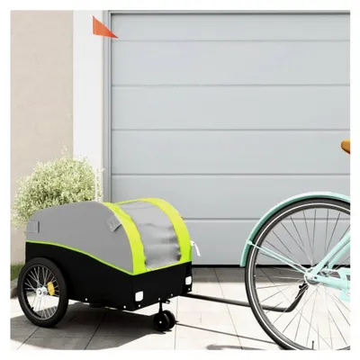 Produktbild von Fahrradanhänger Schwarz und Grün 30 kg Eisen