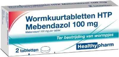 Produktbild von Healthypharm Wormkuurtabletten HTP Mebendazol 100 mg 6 stuks