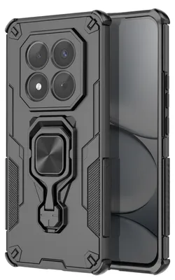 Produktbild von Avizar, Hülle mit drehbarem Ringständer für Xiaomi Redmi Note 15 Pro 5G, Schwarz