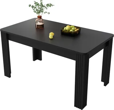 Produktbild von Esstisch, moderner Esstisch, stabiler Esstisch, vierbeiniger Tisch, rechteckiger Esstisch, Kaffee-Lounge-Tisch, moderner einfacher Esstisch