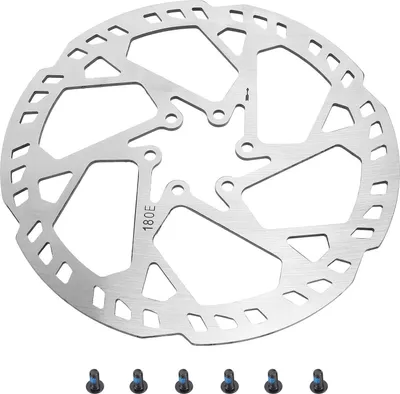 Immagine prodotto di Disco freno per bicicletta, acciaio inox SUS410, 180 mm, spessore 2,3 mm, 6 fori