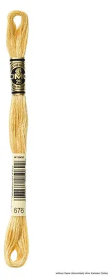 Produktbild von DMC Stickgarn Mouline Special 117MC -676, 6-fädig, 8m