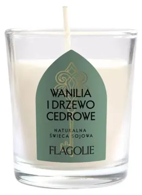Image de Flagolie Bougie Parfumée Soja Vanille Cèdre Naturelle 70g