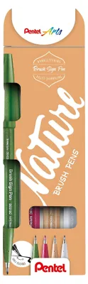 Immagine prodotto di Penna calligrafica Pentel Set di penne a pennello per segni