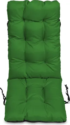 Produktbild von Stuhlkissen Sitzkissen und Rückenkissen für Stühle - 48x123 cm - Outdoor und Indoor - grün